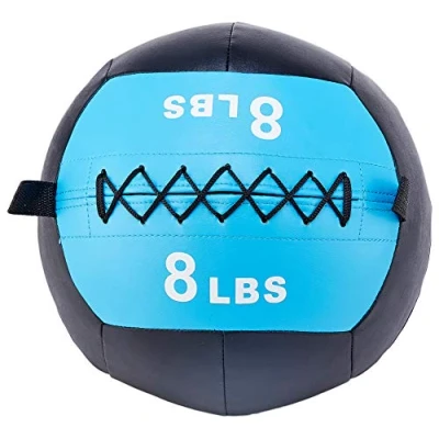 Abbildung von Fitvids Workout Übung Fitness gewichteter Medizinball, Wandball und Slam Ball, Wandball, 9 kg