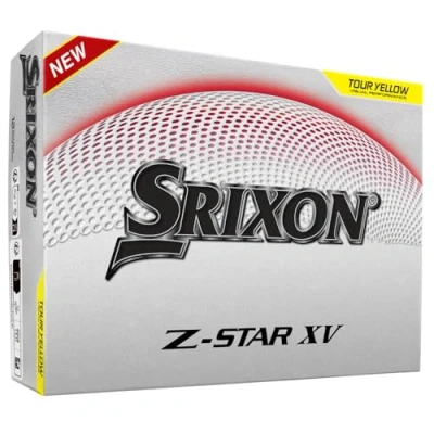 Abbildung von Srixon Z Star XV Ultra leistungsfähiger Golfball Maximale Reichweite &amp; optimierter Spin FastLayer DG Core 2.0 Kern Skin+ Beschichtung Kontrolle Leistung Erhältlich in Weiß Gelb