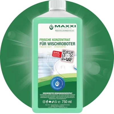Abbildung von Maxxi Clean 750 ml Bodenreiniger mit Frische Duft geeignet für alle Wischroboter Universal Reiniger Konzentrat Wischflüssigkeit Boden, Parkett, Fliesen Saugwischer Reinigungsmittel