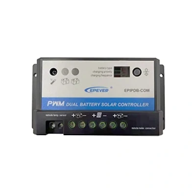 Abbildung von EPEVER® epipdb com 10a PWM Laderegler für 2 verschiedene Batterie 12/24V Duo Batterie, (12/24v, 160/320w)