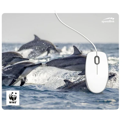 Abbildung von SPEEDLINK Terra WWF Mousepad aus recyceltem Material rutschfestes Mauspad mit strapazierfähiger Oberfläche, umweltfreundlichen Materialien hergestellt, Delfin Motiv