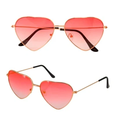 Abbildung von Widmann S.r.l. Kostüm Herzbrille mit farbigen Gläsern, Gold Rot