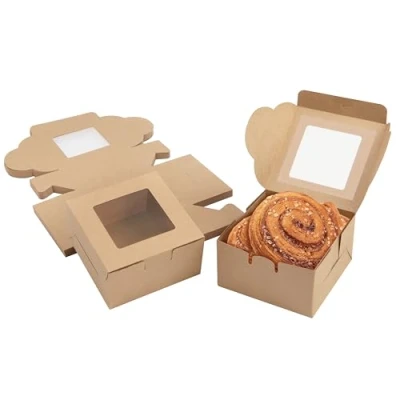 Abbildung von Belle Vous Geschenkbox Braun Kraft Geschenkboxen 50 Stück