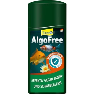 Abbildung von Tetra Pond AlgoFree Schwebealgen und Fadenalgenvernichter, bekämpft langfristig grünes Wasser im Gartenteich, 250 ml