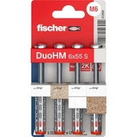 Abbildung von Fischer Dübel Set DuoHM 6x55 S PH TX Hohlraumdübel 55 mm 572916 4 St.