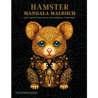 Abbildung von Hamster Malbuch für Erwachsene: Entspannende Muster, Mandalas und Blumen Therapie Meditation Männer Frauen