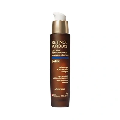 Abbildung von O Boticário Botik Gel Creme zur Reduzierung von Falten Reines Retinol für das Gesicht, 0,1 % erhöht die Festigkeit der Haut in 2 Wochen und Füllung vegan Falten, 30 g