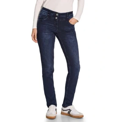 Abbildung von Cecil IM Casual FIT Jeans Straight Leg, Damen, Größe: 30x30, Blau