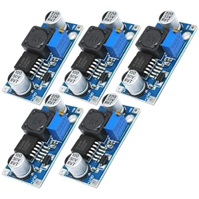 Abbildung von TECNOIOT 5Pcs XL6009 DC Booster Module Power Supply Adjustable Super LM2577 Step up Einstellbarer gestufter Boost Converter Modul Ausgangsspannung von zu 3.0 30V 5 35V