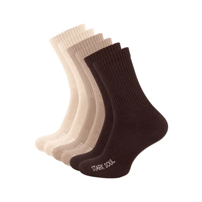 Abbildung von Stark Soul 6PACK Socken, Herren, Größe: 39 42, Braun hellbraun beige