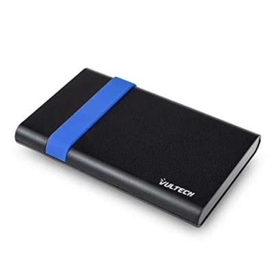 Abbildung von Vultech GS 15U3 Externes Festplattengehäuse 2,5 Zoll Sata III SSD/HDD bis 9,5 mm 8TB 6Gbps UASP Super Speed mit USB 3.0 Kabel, kompatibel Western Digital, Toshiba, Seagate, Hitachi, PS4, Xbox