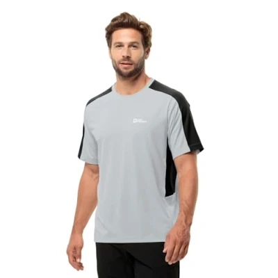 Abbildung von Jack Wolfskin Narrows Sport Tshirt, Herren, Größe: Small, Cool grey