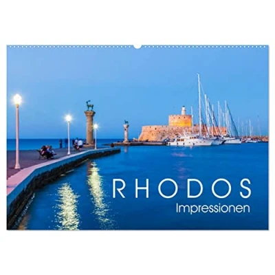 Abbildung von RHODOS Impressionen (Wandkalender 2025 DIN A2 quer), CALVENDO Monatskalender