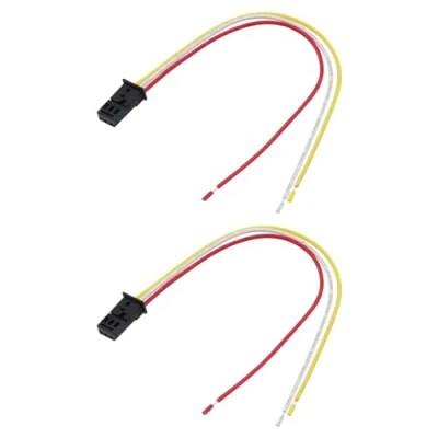 Abbildung von VGOL 2 Stück 3 poliger Auto Reparaturstecker mit Wasserdichter Ummantelung Kabelbaum 1C0973119 Kompatibel Volkswagen Elektrischer Anschlussstecker 15 cm