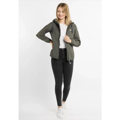 Abbildung von SCHMUDDELWEDDA Damen Regenjacke L / Dunkeloliven Melange 70% Polyamid 30% Polyester