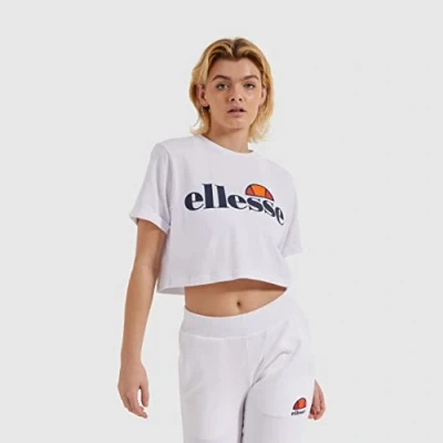 Abbildung von Ellesse Alberta Tshirt print, Damen, Größe: 40, Optic white