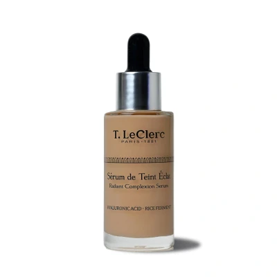 Abbildung von T.LeClerc Anti Aging Serum Nr. 11 Pécan Flüssige Foundation Pflege, leuchtender &amp; einheitlicher Teint, zweite Haut, Hyaluronsäure, 30 ml