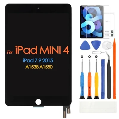 Abbildung von ARSSLY LCD Bildschirm für iPad Mini 4 A1538 A1550 7.9 2015 Display Digitazer Mini4 Screen Touch Montage mit Werkzeugen