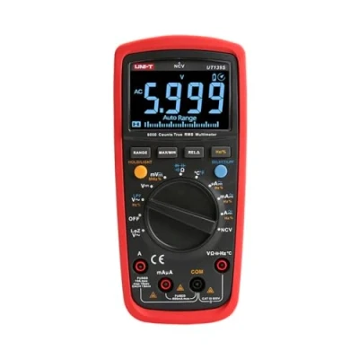 Abbildung von Professionelles Digitalmultimeter [UNI T UT139S] mit echter RMS Spezifikation und CAT III 600V Schutz, schwarzen EBTN Display