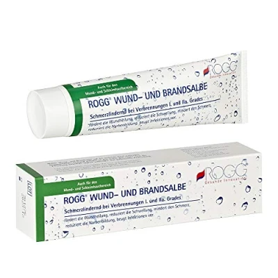 Abbildung von ROGG® Wund und Brandsalbe 100 g für Kinder &amp; Erwachsene Entzündungshemmende Heilsalbe Zinksalbe Salbe bei Sonnenbrand Verbrennung