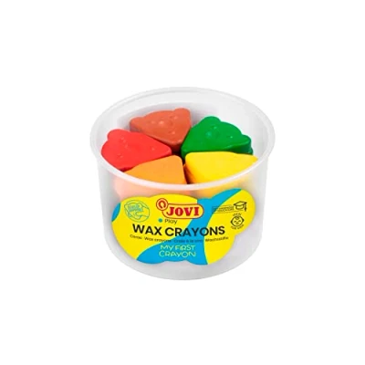 Abbildung von Jovi My First Crayon Jar 30 Wax Crayons Bear Shape Basic Colors