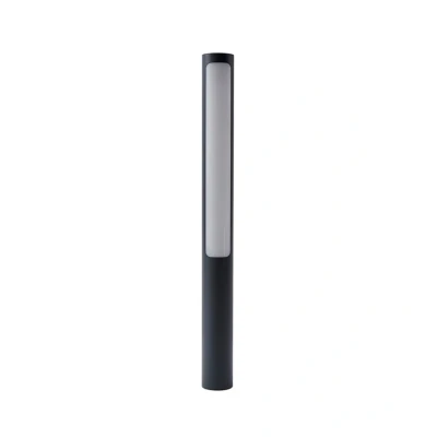 Abbildung von Lucande LED Wegeleuchte Tuberia, dunkelgrau, Alu, Höhe 80 cm