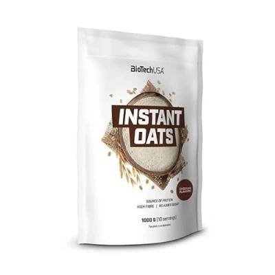 Abbildung von BioTechUSA Instant Oats Haferbrei Reich an Ballaststoffen Quelle für pflanzliches Eiweiß, 1000g, schokolade