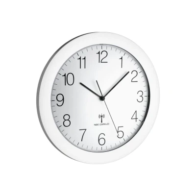 Abbildung von TFA® Funkwanduhr 60.3512.02 Ø 30.2 cm silber