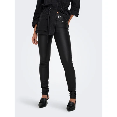 Abbildung von ONLY Lederimitathose &quot;ONLBLUSH ROCK LIFE MW STUD COATED SK PNT&quot;