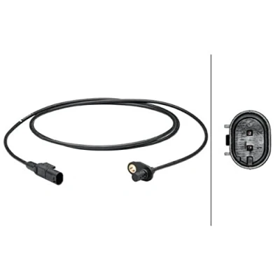 Abbildung von HELLA 6PU 012 679 581 ABS Sensor Hinterachse aktiver 2 MERCEDES BENZ: Sprinter 5 T Pritsche/Fahrgestell, 3.5 Pritsche/Fahrgestell