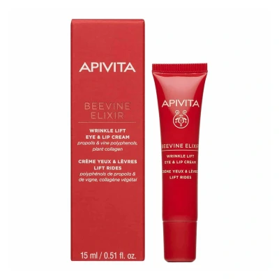 Abbildung von Apivita Creme Beevine Elixir Wrinkle Lift Eye &amp; Lip Cream Santorini Vine Polyphenols 15ml