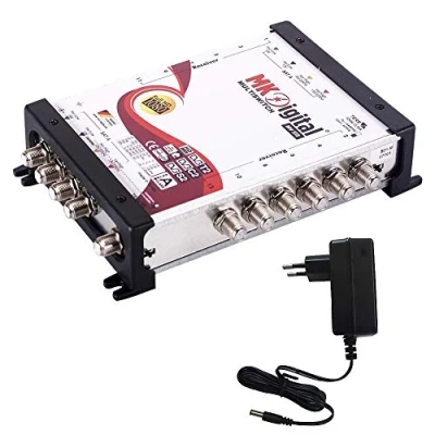Abbildung von MK Digital MV Serie Multischalter, Multiswitch SAT Verteiler kaskadierbar (FullHD, HDTV, 4K, UHD, 8K) … (5/12 Multischalter)