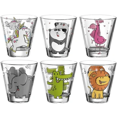 Abbildung von LEONARDO Kinderbecher BAMBINI, Glas, 215 ml, 6 teilig