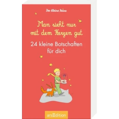 Abbildung von Man sieht nur mit dem Herzen gut. 24 kleine Botschaften für dich: Komplimentekärtchen die Seele