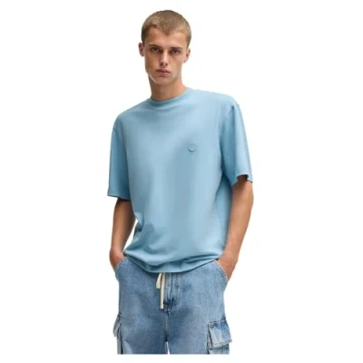 Abbildung von HUGO Niley Tshirt basic, Herren, Größe: XS, Light pastel blue