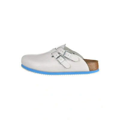 Abbildung von Birkenstock KAY Pantolette flach, Damen, Größe: 42, White/light blue Schuhe
