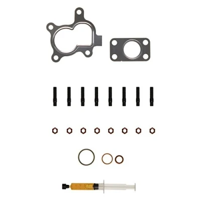 Abbildung von AJUSA JTC11274 Montagesatz, Lader with studs, syringe oil mit Dichtungen Montageanleitung CITROËN: C3 I Schrägheck, FORD: FIESTA 6 Van