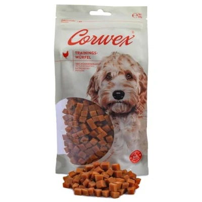 Abbildung von Corwex Trainingswürfel (5x250g, Huhn) Hundesnacks mit Huhn, Monoprotein, Trainee Snack, getreidefreie Leckerlie fürs Hundetraining