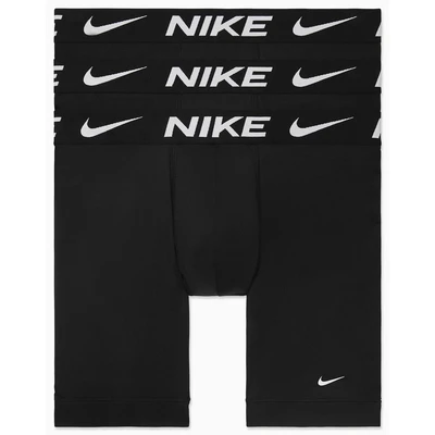 Abbildung von Nike Underwear Boxer Brief LONG 3 PACK Panties, Herren, Größe: Large, Black