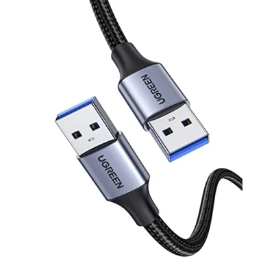 Abbildung von UGREEN USB 3.0 Kabel 5 Gbps Super Speed,Nylon auf kompatibel mit Drucker, Laptop, Festplatten, Kamera usw. (1M)