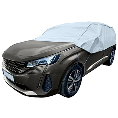 Abbildung von Halbgarage Winter SUV kompatibel mit Renault Kadjar UV Schutz Auto Abdeckung