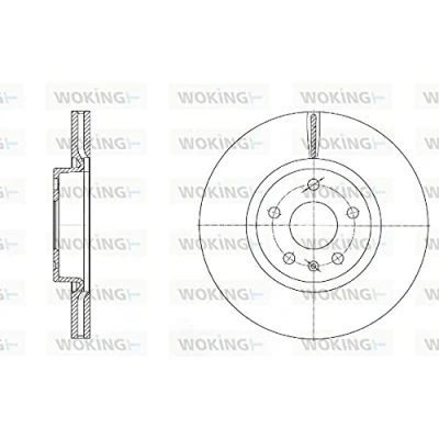Abbildung von ROADHOUSE Bremsscheibe VOLKSWAGEN: Golf 5 Schrägheck, 6, 7 Variant, AUDI: A4 B7 Avant, A3 Sportback, SKODA: Octavia 3 Combi