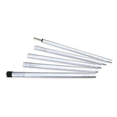 Abbildung von Tatonka Tarp Stange 220 cm Steckbare, 5 teilige Tarpstange aus Aluminium mit 2,20 Meter Länge zum Aufspannen von Tarps und Sonnensegel, Silber