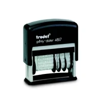 Abbildung von trodat Datumstempel mit Text printy dater 4817 selbstfärbend schwarz