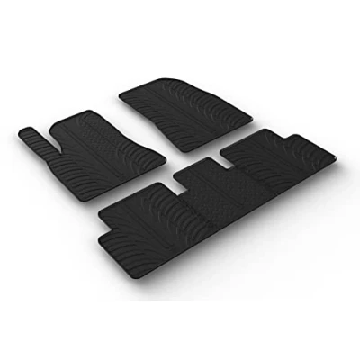 Abbildung von Gledring 0644 Fußmattensatz Gummi vorne und hinten 5 schwarz 750mm 550mm