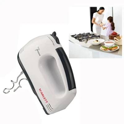 Abbildung von Cisixin Elektrisches Handmixer mit Quirl, Schneebesen, Handrührer Power,Weiss/schwarz