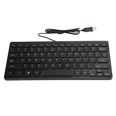 Abbildung von ciciglow Tastatur, ABS Tastatur USB Kabel Wasserdicht Multimedia Kaypad Tragbares Laptop Zubehör K1000 für und Desktop