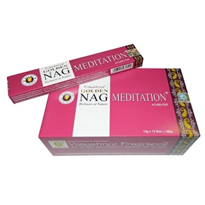 Abbildung von Räucherstäbchen Golden Nag Meditation 180g Wohnaccessoire Raumduft Deko