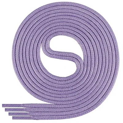 Abbildung von Di Ficchiano gewachste runde Schnürsenkel, Schuhband, Laces, Durchmesser 2 4 mm für Businessschuhe, Anzugschuhe und Lederschuhe Farbe: violet.91 Länge: 110cm