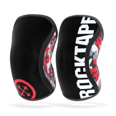 Abbildung von RockTape Assassins Red Camo Knieschützer Unisex, 21030, schwarz / rot, M